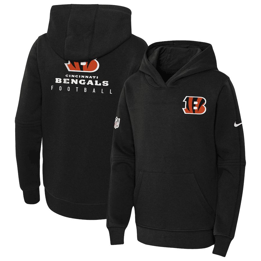 Youth 2023 NFL Cincinnati Bengals black Sweatshirt style 1->denver broncos->NFL Jersey